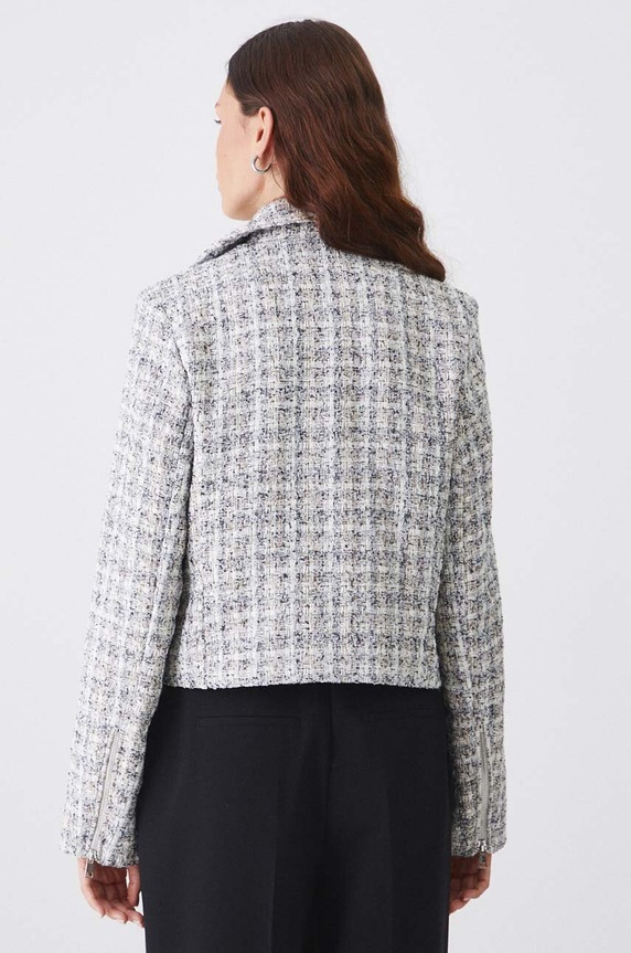 Odzież Marynarka damska tweedowa kolor multicolor RW24-KUD500 multicolor