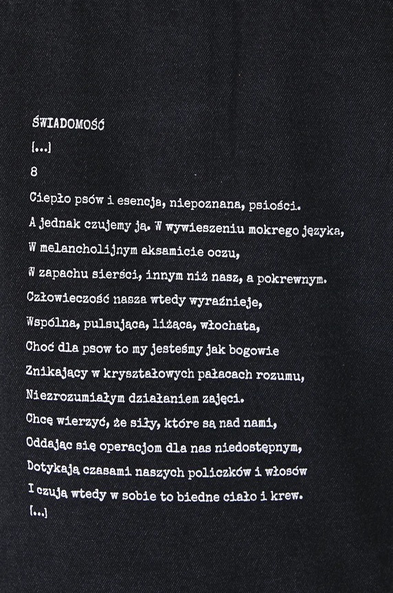 Kurtka jeansowa damska – Medicine z okazji roku Miłosza, kolor czarny RW24-KUD650