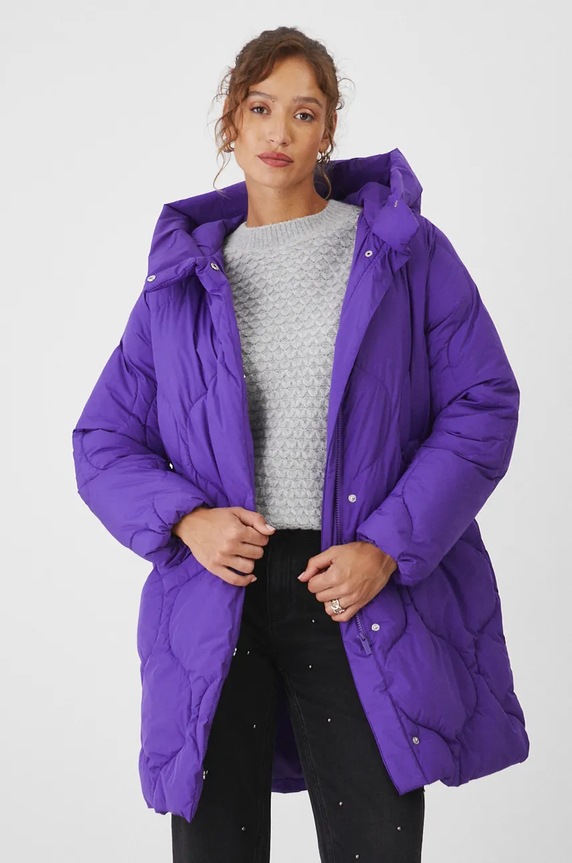 Kurtka damska z ociepleniem DuPont Sorona kolor fioletowy pozostałe fioletowy RW24-KUD800