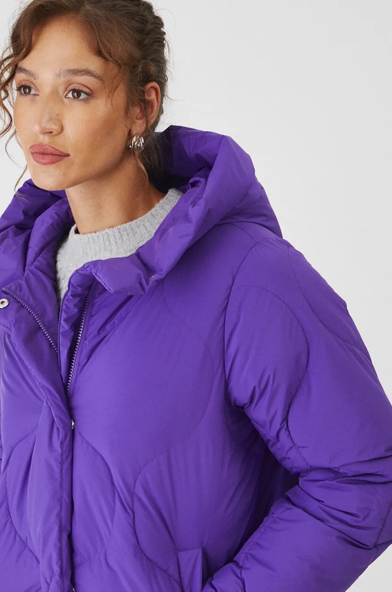 Kurtka damska z ociepleniem DuPont Sorona kolor fioletowy fioletowy RW24-KUD800