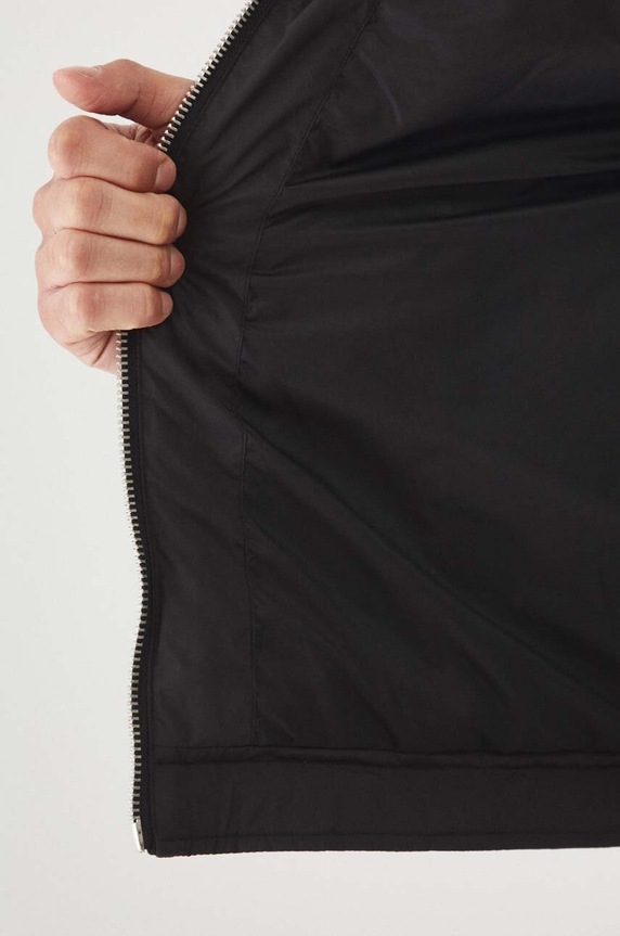 Kurtka męska typu harrington pikowana kolor czarny RW24-KUM312 czarny