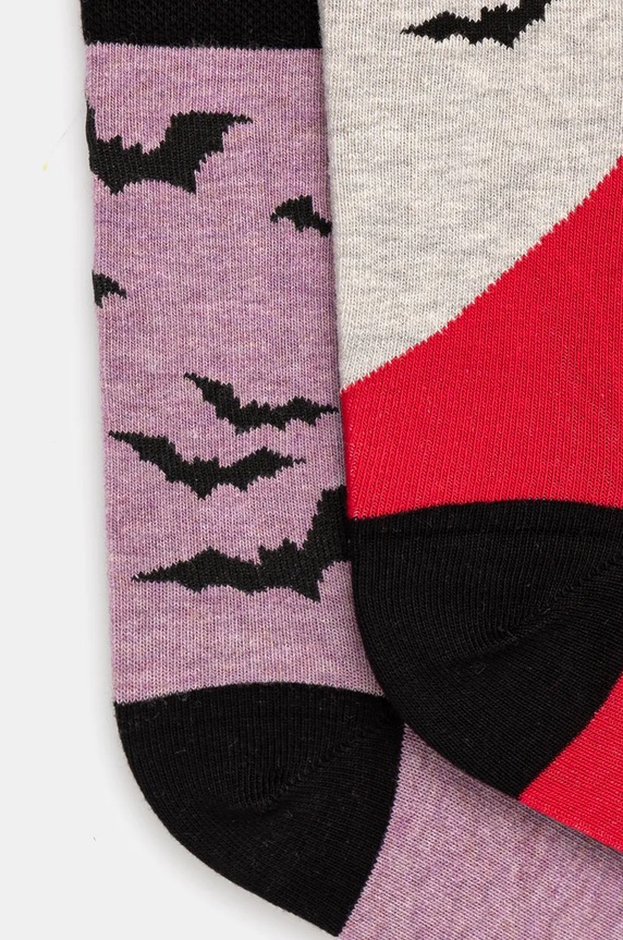 Skarpetki bawełniane damskie w nietoperze (2-pack) kolor multicolor RW24.LGD700 multicolor RW24