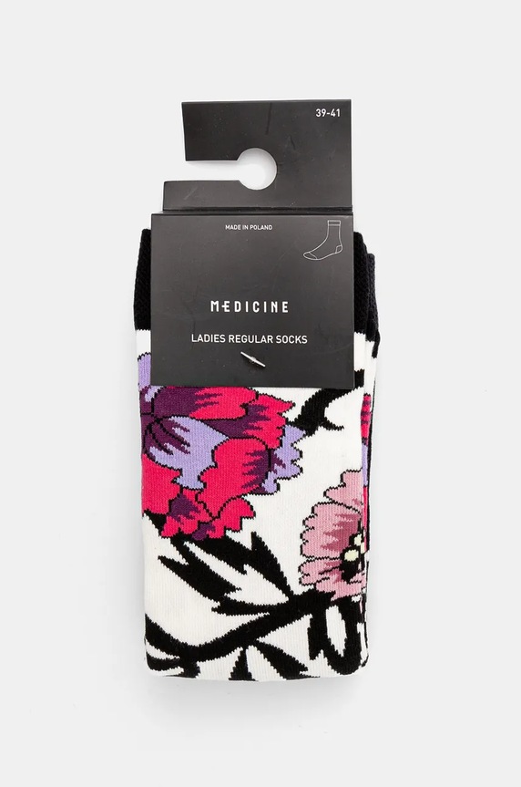 Bavlnené ponožky s kvetinovým vzorom (2-pack) viac farieb RW24.LGD706 viacfarebná RW24