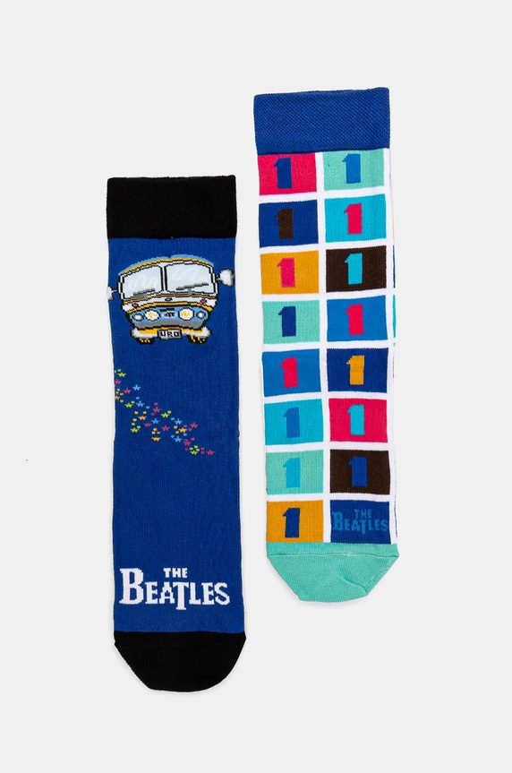 Skarpetki bawełniane damskie The Beatles (2-pack) kolor multicolor skarpetki długie multicolor RW24.LGD750