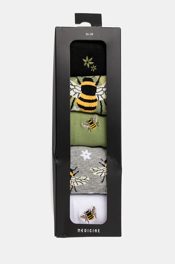 Bavlnené ponožky s rastlinnými a zvieracími motívmi (5-pack) viac farieb RW24.LGD810 viacfarebná RW24