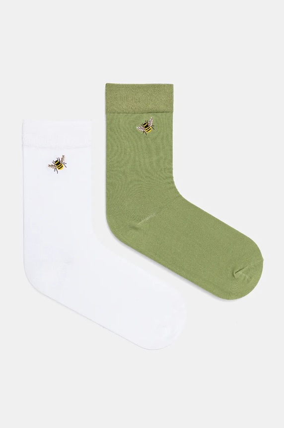 Bavlnené ponožky so zvieracím motívom (2-pack) viac farieb nášivka viacfarebná RW24.LGD815