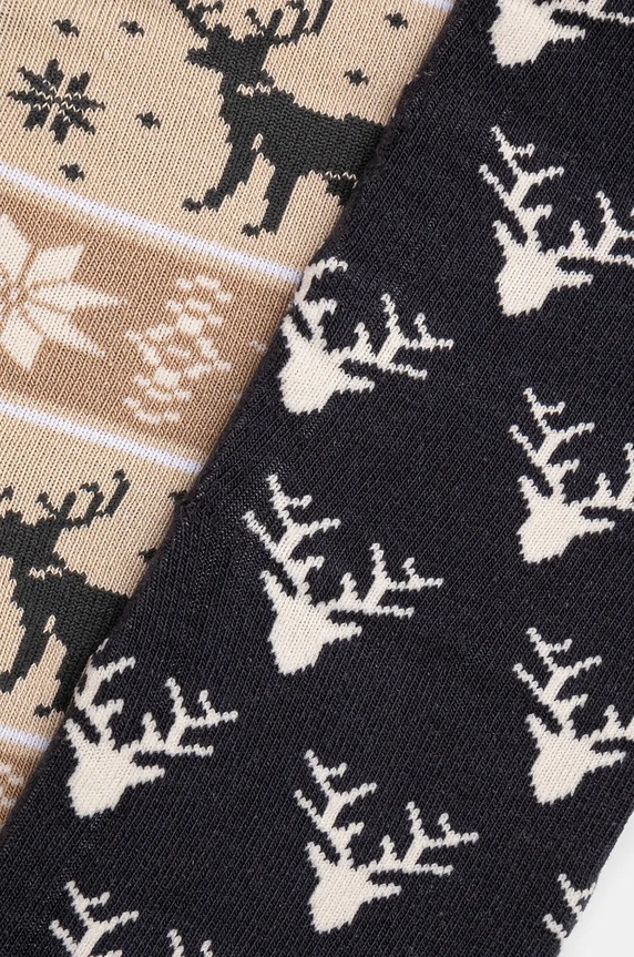 Skarpetki bawełniane damskie świąteczne (3-pack) kolor multicolor RW24-LGD914 multicolor RW24