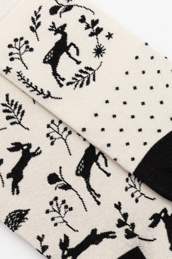 Bavlnené ponožky s rastlinnými a zvieracími motívmi (2-pack) viac farieb RW24.LGDA01 viacfarebná RW24