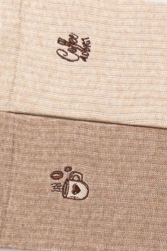 Skarpetki damskie z włóknem bambusowym z ozdobnym haftem (2-pack) kolor multicolor RW24.LGDA15 multicolor RW24