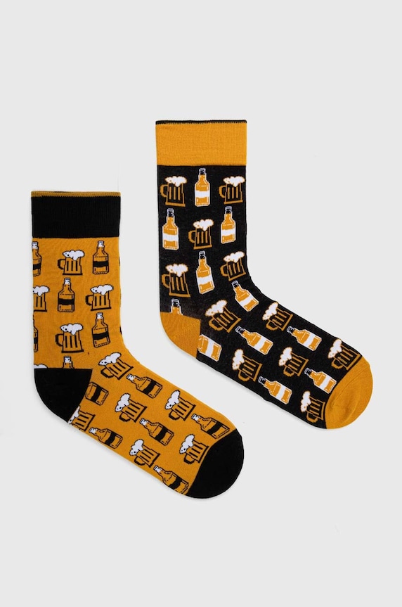 Skarpetki bawełniane męskie wzorzyste (2-pack) kolor multicolor skarpetki długie multicolor RW24-LGM103