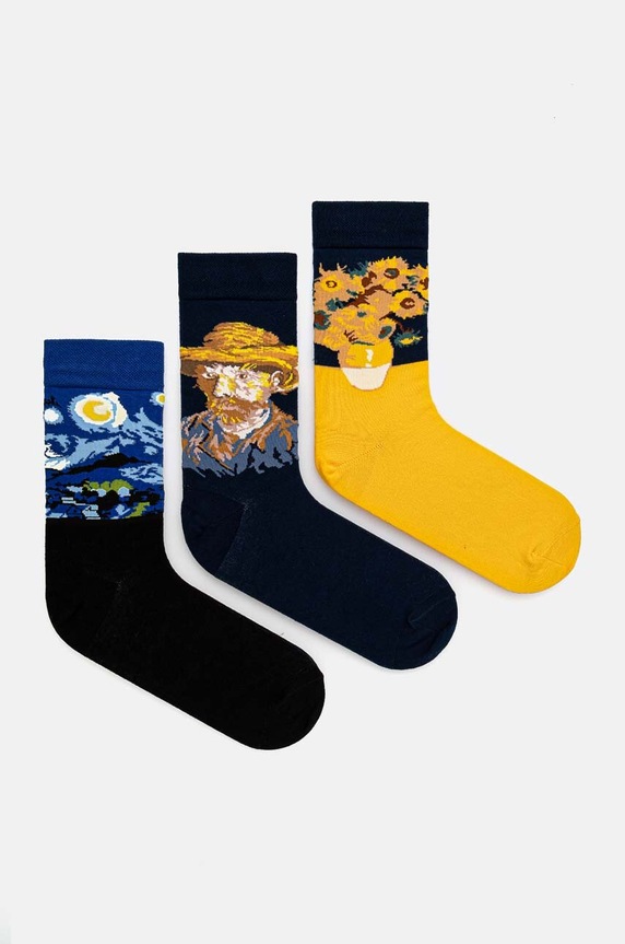 Bavlnené ponožky z kolekcie Eviva L'arte (3-pack) viac farieb RW24.LGM452 viacfarebná RW24