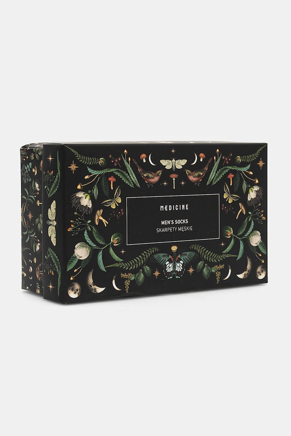 Skarpetki bawełniane męskie wzorzyste (3-pack) kolor multicolor multicolor RW24-LGM711