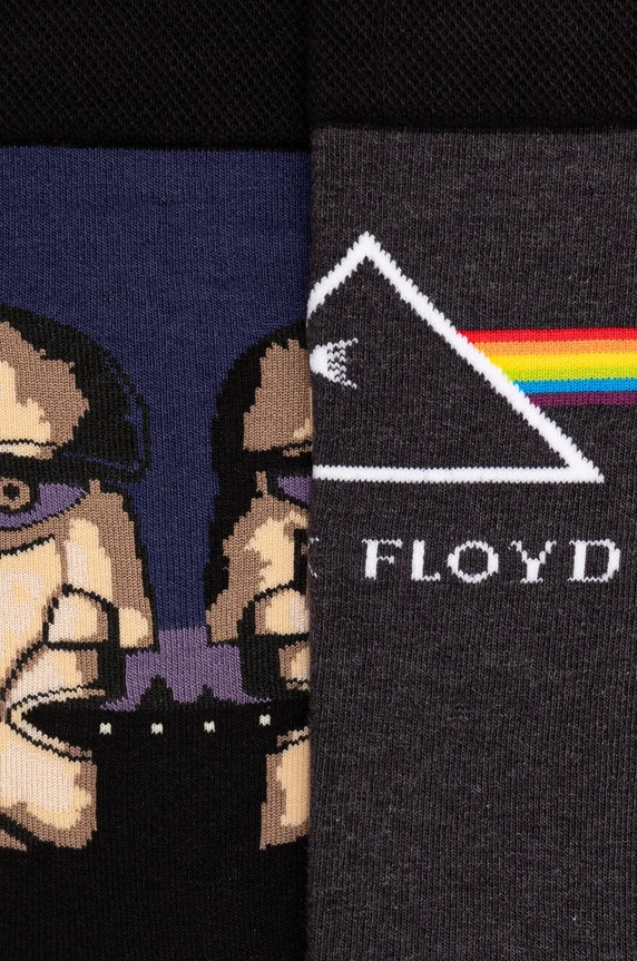 Skarpetki bawełniane męskie Pink Floyd (2-pack) kolor multicolor RW24-LGM750 multicolor RW24