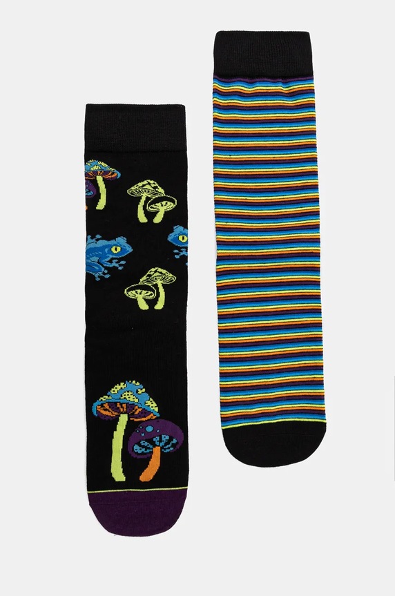 Skarpetki bawełniane męskie wzorzyste (2-pack) kolor multicolor skarpetki długie multicolor RW24.LGM801