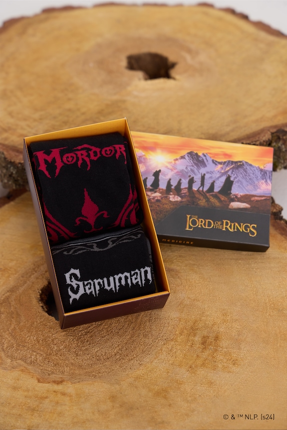 Skarpetki bawełniane męskie z kolekcji The Lord of the Rings (2-pack) kolor multicolor skarpetki długie multicolor RW24.LGMA50