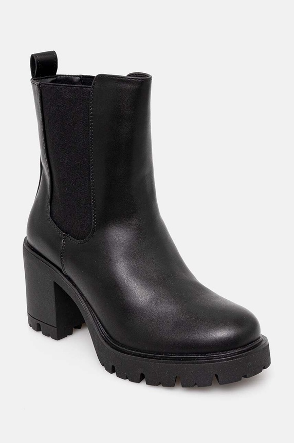 Boty Nízké kozačky dámské s elastickou vložkou černá barva RW24-OBD404 černá