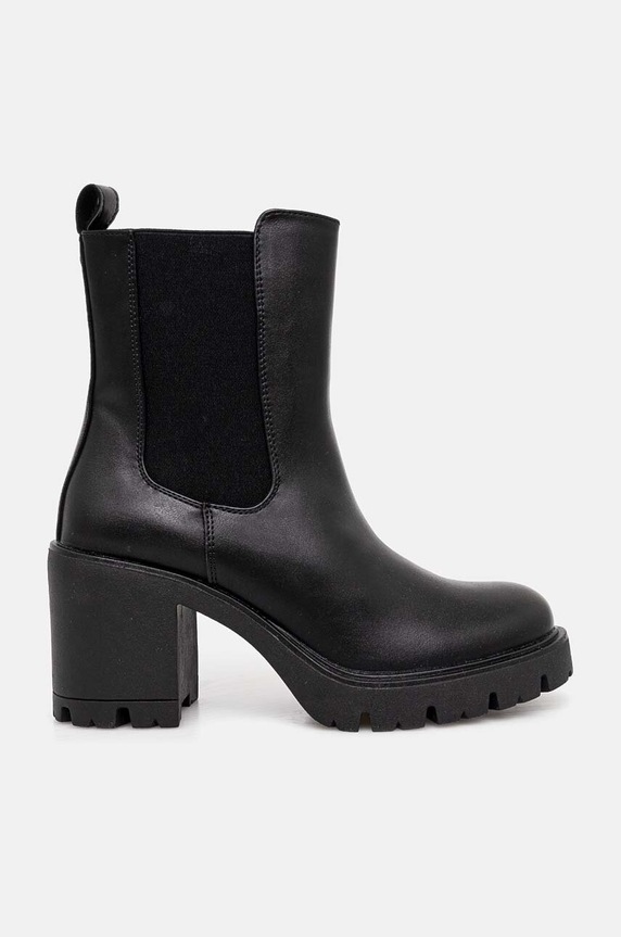 Nízké kozačky dámské s elastickou vložkou černá barva černá RW24-OBD404