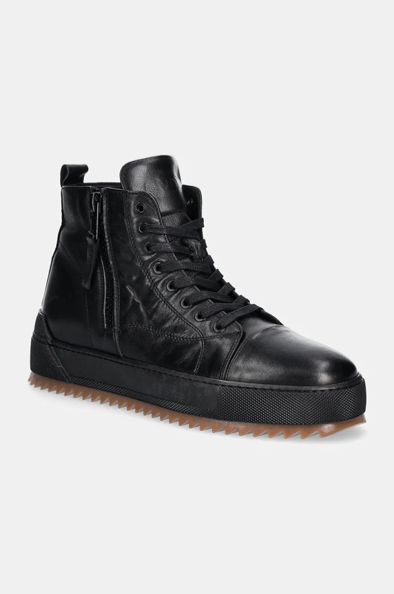 Trampki skórzane męskie kolor czarny RW24-OBM301 czarny RW24