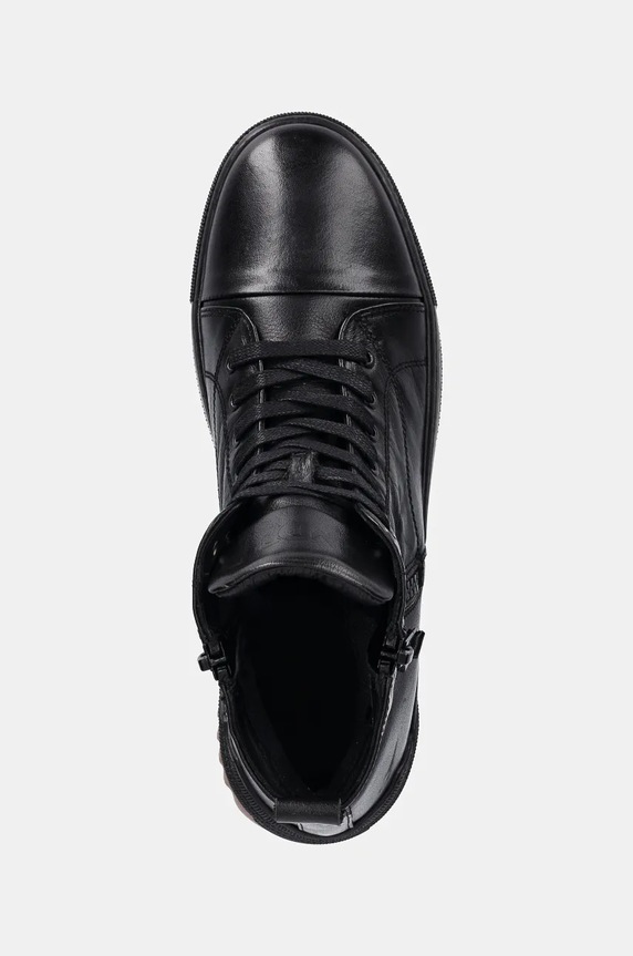 Trampki skórzane męskie kolor czarny RW24-OBM301 czarny