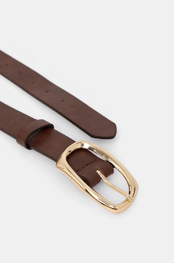 Pasek damski z imitacji skóry kolor brązowy RW24-PAD700 brązowy RW24