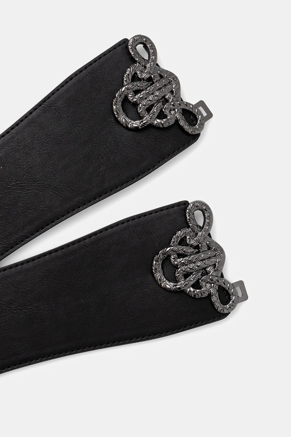 Pasek damski z ozdobną klamrą kolor czarny RW24-PAD906 czarny RW24