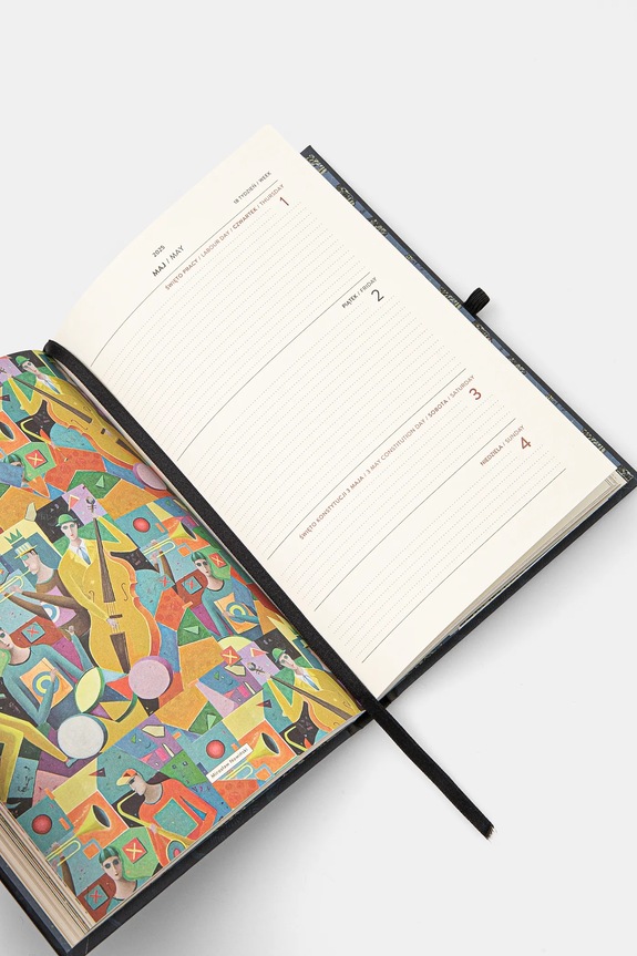 Životní styl a cestování Kalendář 2025 značkovačem více barev RW24-PAU807 vícebarevná