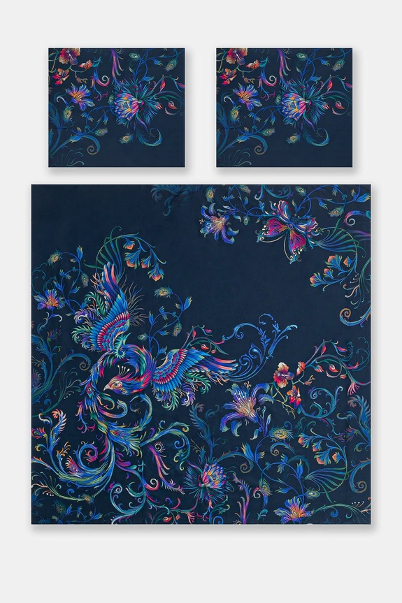 Komplet pościeli bawełnianej wzorzystej 200 x 200 cm kolor multicolor multicolor RW24-PCU605