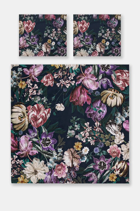 Komplet pościeli bawełnianej w kwiaty 200 x 200 cm kolor multicolor multicolor RW24-PCU607