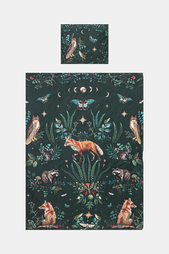 Komplet pościeli bawełnianej wzorzystej 150 x 200 cm kolor multicolor multicolor RW24-PCU700