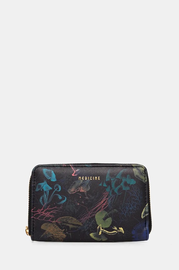 Portfel damski z imitacji skóry wzorzysty kolor multicolor wzorzyste multicolor RW24-PFD702
