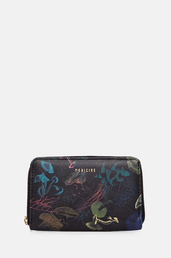 Portfel damski z imitacji skóry wzorzysty kolor multicolor wzorzyste multicolor RW24-PFD702