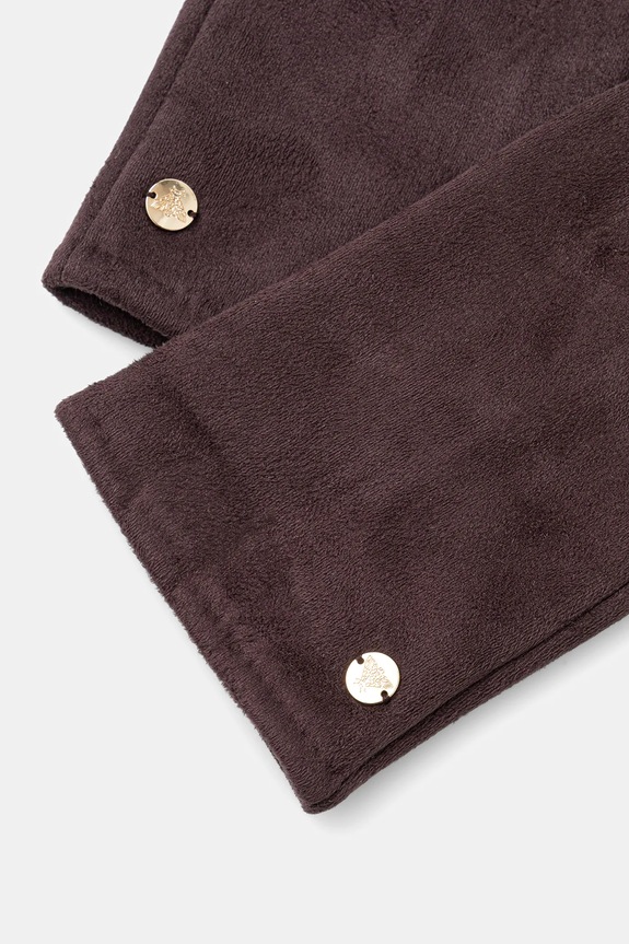 Rękawiczki damskie z dzianiny RW24-RED801 brązowy RW26