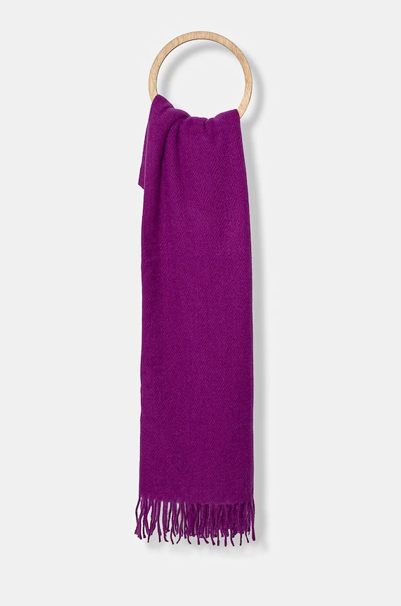 Šál dámsky hladké s viskózou ružová farba látka ružová RW24-SAD060