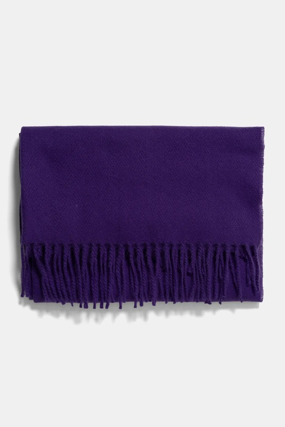 Szal damski gładki z wiskozą kolor fioletowy RW24-SAD060 fioletowy RW24