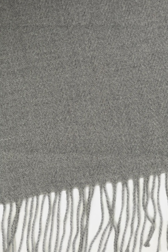 Szal damski gładki z wiskozą kolor szary RW24-SAD060 szary RW24