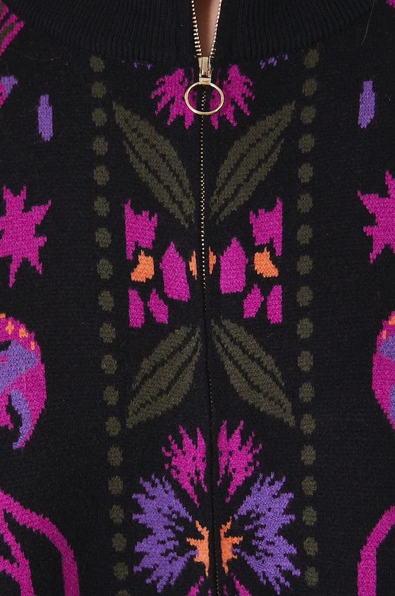 Poncho damskie wzorzyste kolor multicolor RW24-SAD503