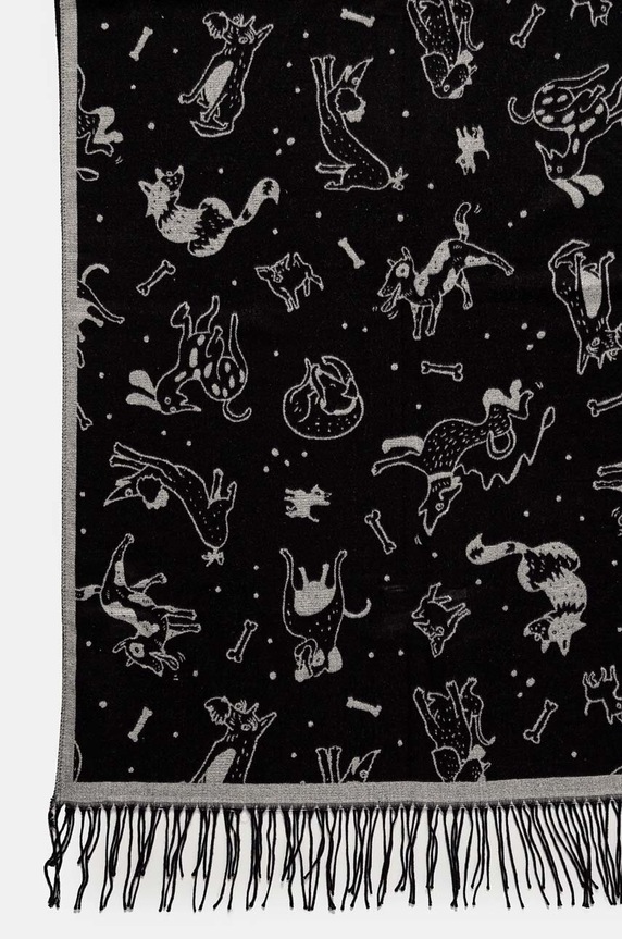 Doplnky Šál dámsky čierna farba RW24-SAD600 čierna