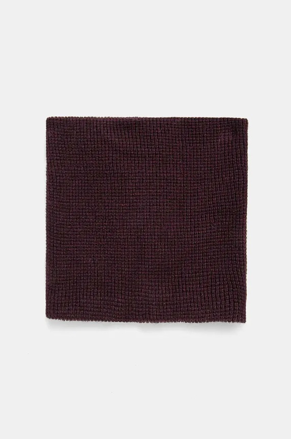 Komin z domieszką wełny męski dwustronny kolor bordowy średniej grubości bordowy RW24-SAM060