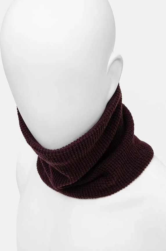 Komin z domieszką wełny męski dwustronny kolor bordowy RW24-SAM060 bordowy RW24