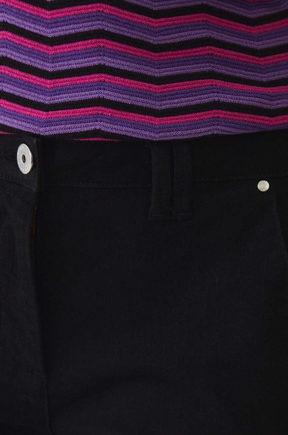 Jeansy damskie chino z paskiem kolor czarny czarny RW24-SJD307