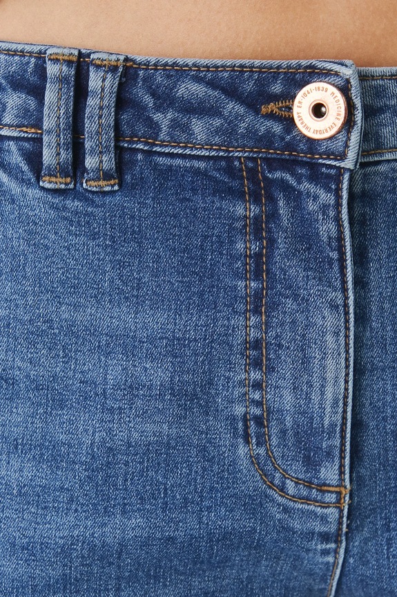 Jeansy damskie flare kolor niebieski niebieski RW24-SJDB00