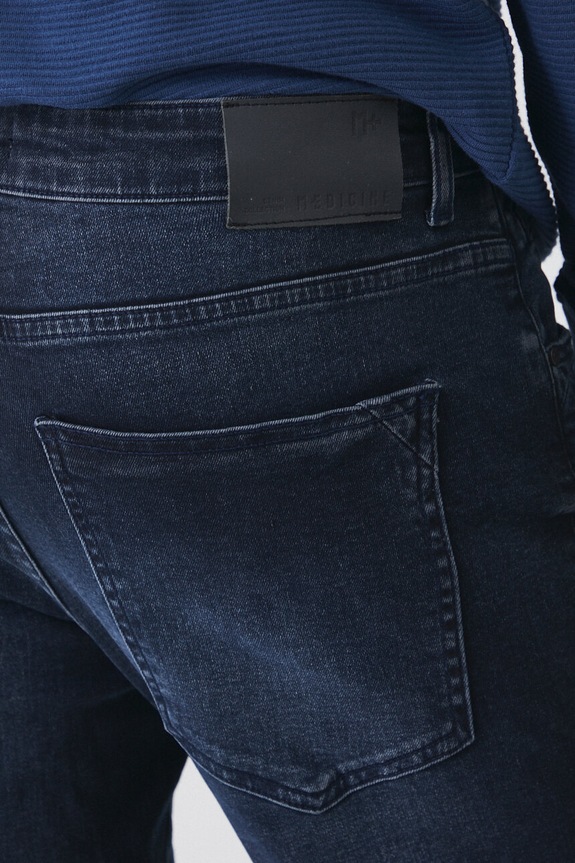 Ρούχα Τζιν παντελόνι Medicine RW24-SJM604 σκούρο μπλε