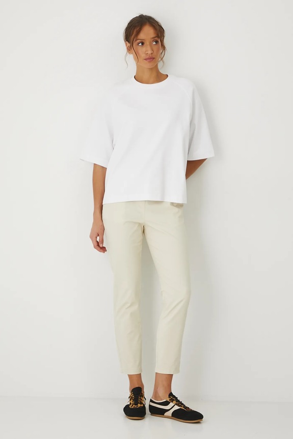 Medicine pantaloni chinos de damă din bumbac cu elastan RW24-SPD011 bej RW24
