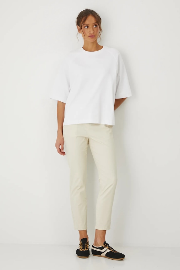 Medicine pantaloni chinos de damă din bumbac cu elastan RW24-SPD011 bej RW24