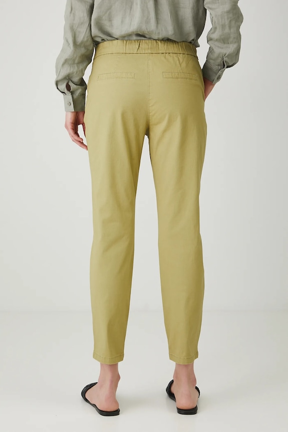 Îmbrăcăminte Medicine pantaloni chinos de damă din bumbac cu elastan RW24-SPD011 verde