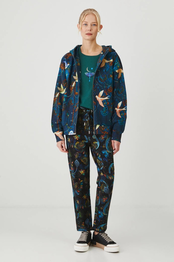 Oblečení Tepláky dámské z kolekce Karolina Matyjaszkowicz x Medicine černá barva RW24-SPDB51 černá