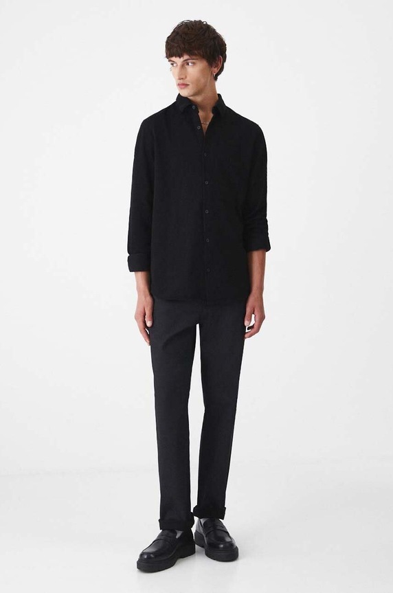 Nohavice pánske hnedá farba RW24.SPM050 čierna RW24