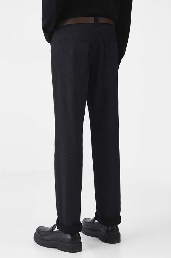 Oblečenie Nohavice pánske hnedá farba RW24.SPM050 čierna