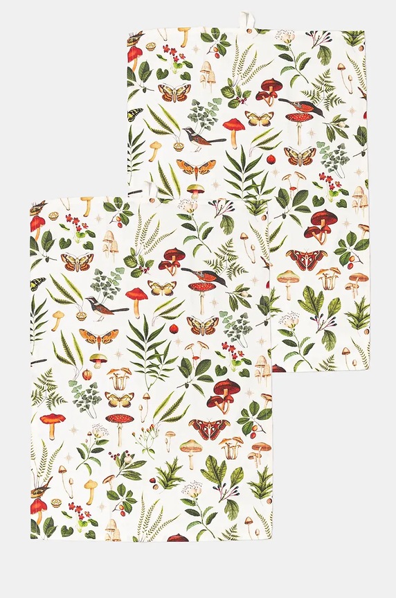 Bavlněné kuchyňské utěrky se vzorem (2-pack) více barev vícebarevná RW24.SRU704