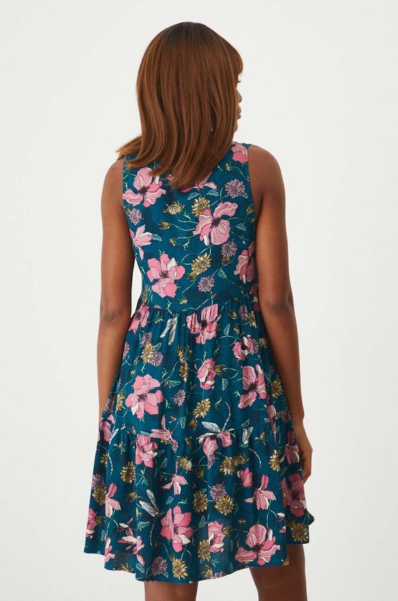 Odzież Sukienka damska mini wzorzysta kolor multicolor RW24.SUD010 multicolor